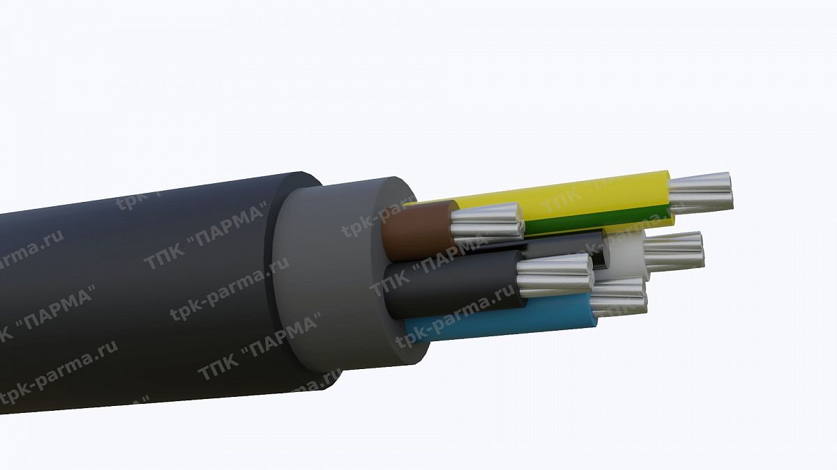 Фотография провода Кабель АВВГнг(A)-LS 5х10 - 1кВ