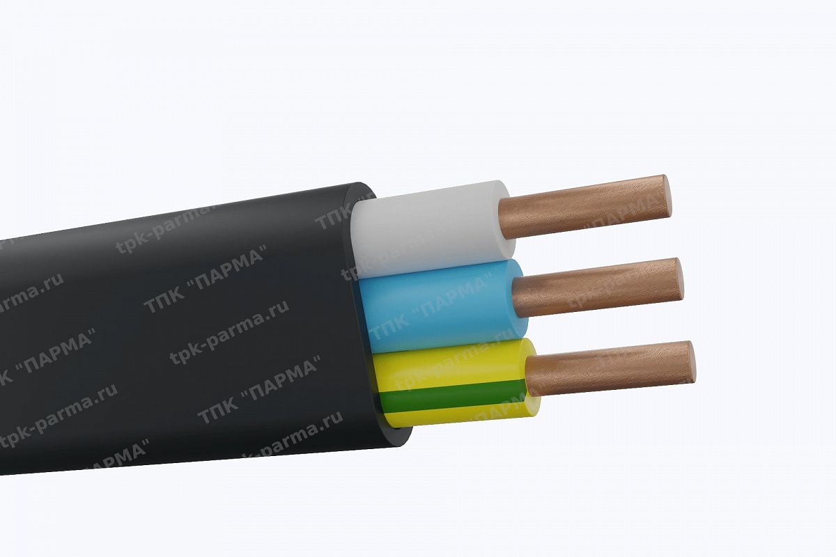 Фотография провода Кабель ВВГ-Пнг(A)-LSLTx 3х1,5 - 1кВ