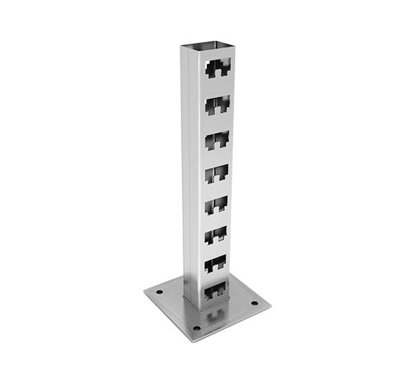 Стойка кабельная напольная двойная NSKG600 INOX